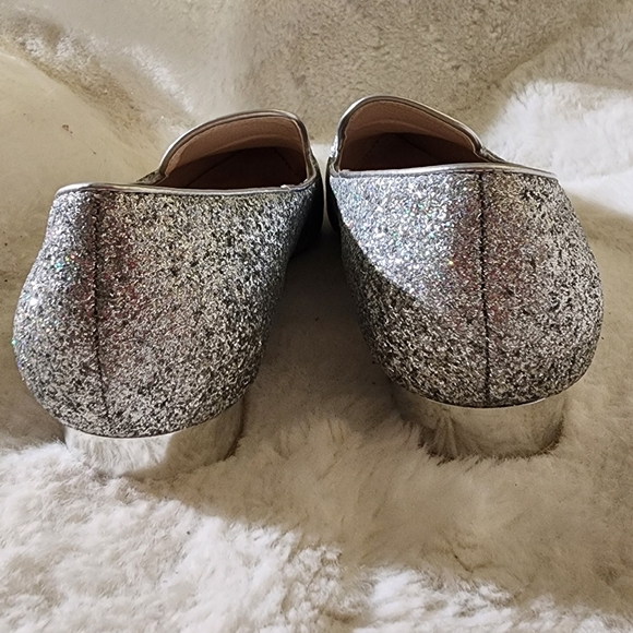 Mackin J Flirty Eye Silver Heelee Flats Size 8.5 - Picture 3 of 5